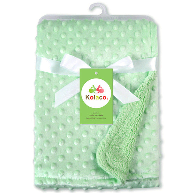 Polar Dot Baby Swaddle Blanket